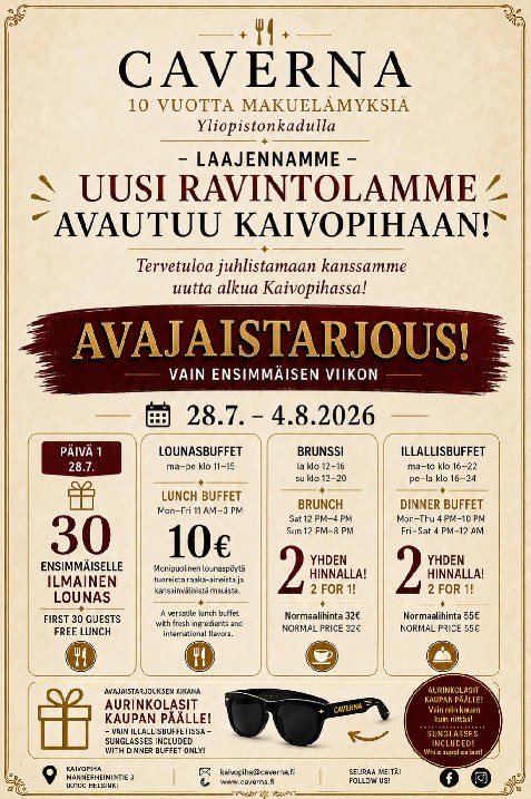 Caverna Kaivopiha avajaistarjous